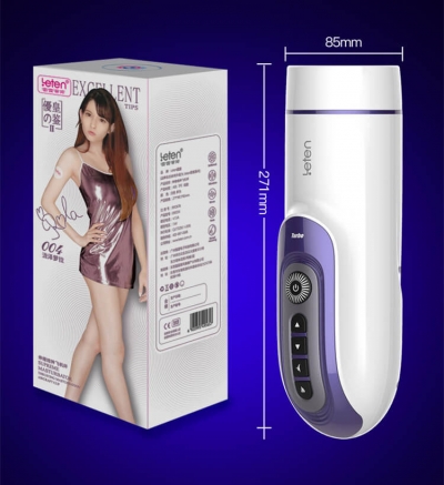 Âm đạo giả tự động Leten có âm thanh và sưởi ấm