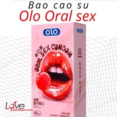 Bao cao su Olo siêu mỏng 0.01 hương dâu dùng cho Oral Sex