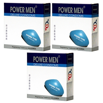 Bao cao su Powermen Viagra hộp 3 chiếc