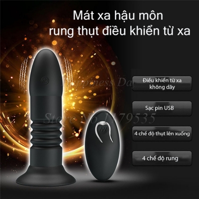 Mát xa hậu môn điểm G rung thụt điều khiển xa Magic Jingers