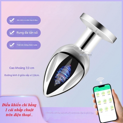 Phích hậu môn có rung điểu khiển qua app