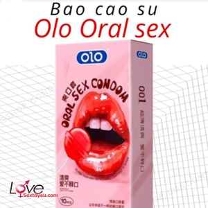 Bao cao su Olo siêu mỏng 0.01 hương dâu dùng cho Oral Sex