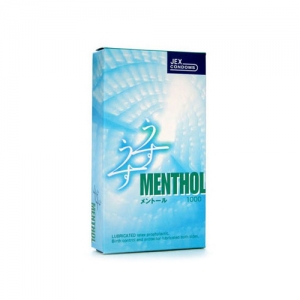 Bao cao su siêu trơn siêu mỏng JEX UsuUsu Menthol - hộp 12c