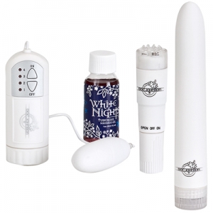 Bộ mát xa nữ cao cấp DocJohnson white nights pleasure Kit