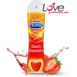 Gel bôi trơn cao cấp hương dâu Durex Play Strawberry 100ml