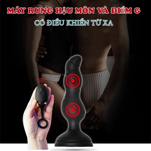 Máy rung hậu môn và điểm G siêu mạnh điều khiển xa