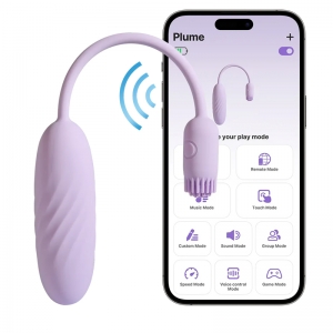Trứng rung Svakom Plume đuôi silicon mềm điều khiển qua App