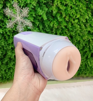 Cốc thủ dâm tự động cao cấp xoay thụt sưởi ấm kết nối Bluetooth