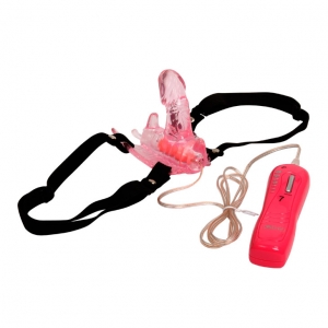 Dương vật giả dây đeo con bướm mini có rung