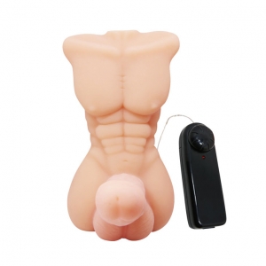 Cu giả có rung gắn thân người đàn ông cực độc  