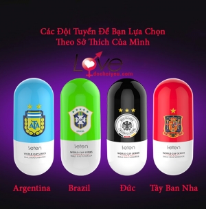 Cốc Thủ Dâm Sành Điệu Leten Football Có Rung, Sạc Điện