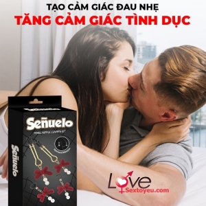Bộ kẹp đầu ti ngọc trai cao cấp Senuelo Pearl Nipple Clamps Kit