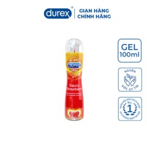 Gel bôi trơn cao cấp hương dâu Durex Play Strawberry 100ml