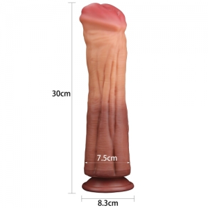 Dương vật giả siêu khủng  Lovetoy Platinum Sillicon Cock 12.5