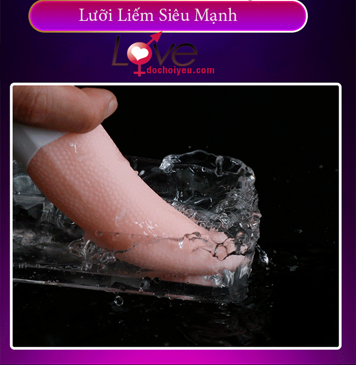 Lưỡi Liếm Kèm 2 Trứng Rung Mềm Mịn Kích Thích