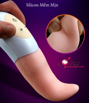 Lưỡi Liếm Kèm 2 Trứng Rung Mềm Mịn Kích Thích
