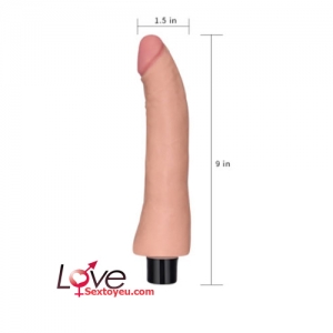 Dương vật Lovetoy Real Softee siêu mềm dài 10 in (23cm) với 10 tần số rung