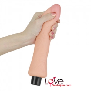 Dương vật Lovetoy Real Softee siêu mềm dài 10 in (23cm) với 10 tần số rung