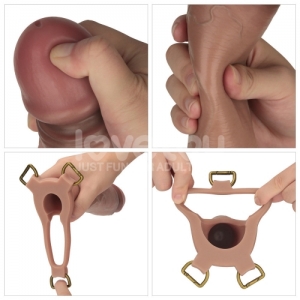 Dương vật đai đeo Lovetoy INGEN rỗng ruột size khủng    