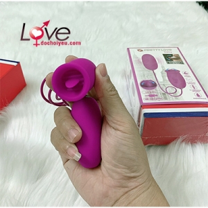 Trứng rung và liếm 2 đầu PrettyLove Daisy, kích thích cao độ