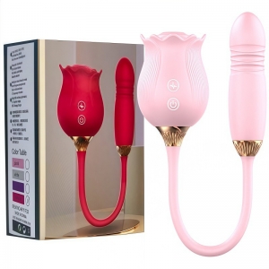 Máy bú hoa hồng kèm trứng rung thụt độc đáo