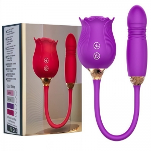 Máy bú hoa hồng kèm trứng rung thụt độc đáo